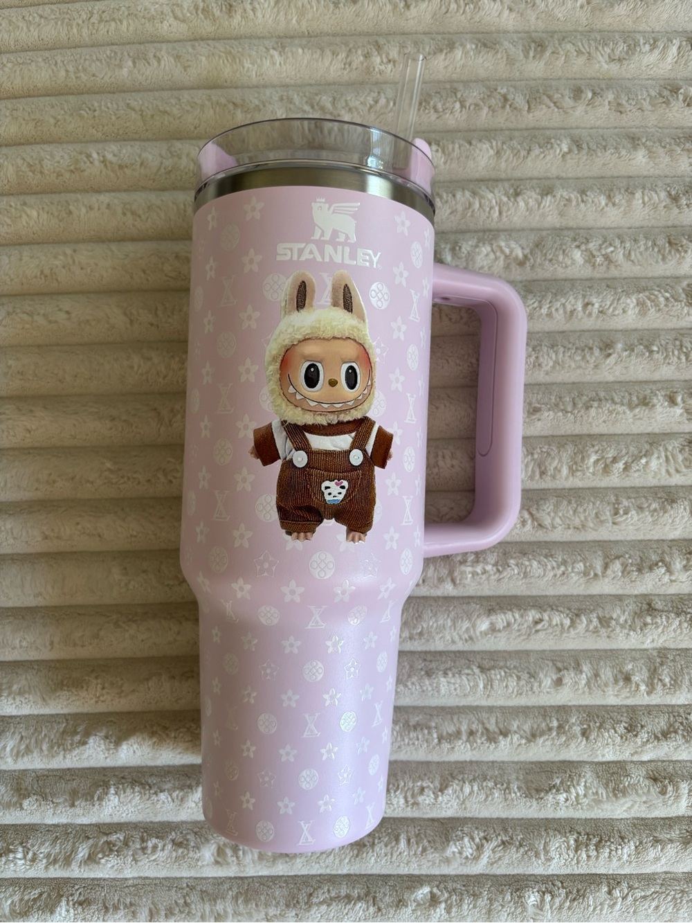 Stanley Pink Insulated Travel Mug with Handle